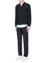 Figure View - Click To Enlarge - TIM COPPENS - Bonded virgin wool bomber jacket