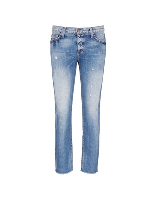 Main View - Click To Enlarge - CURRENT/ELLIOTT - 'The Unrolled Fling' distressed jeans