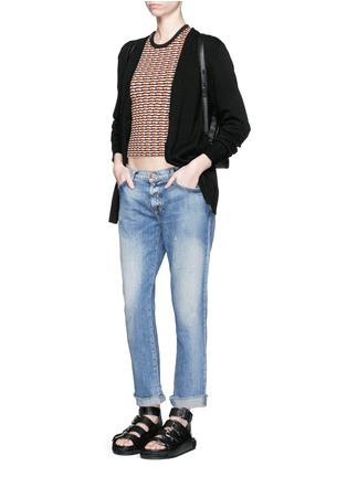 Figure View - Click To Enlarge - CURRENT/ELLIOTT - 'The Unrolled Fling' distressed jeans