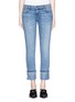 Detail View - Click To Enlarge - CURRENT/ELLIOTT - 'The Cuffed Skinny' wide cuff jeans