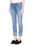 Front View - Click To Enlarge - CURRENT/ELLIOTT - 'The Cuffed Skinny' wide cuff jeans