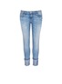 Main View - Click To Enlarge - CURRENT/ELLIOTT - 'The Cuffed Skinny' wide cuff jeans