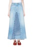 Main View - Click To Enlarge - CURRENT/ELLIOTT - 'The Reconstructed' denim maxi skirt
