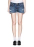 Detail View - Click To Enlarge - CURRENT/ELLIOTT - 'The Boyfriend™' distressed rip frayed shorts
