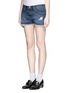 Front View - Click To Enlarge - CURRENT/ELLIOTT - 'The Boyfriend™' distressed rip frayed shorts