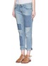 Front View - Click To Enlarge - CURRENT/ELLIOTT - 'The Fling' distressed jeans