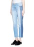 Front View - Click To Enlarge - CURRENT/ELLIOTT - 'The Seamed Vintage Straight' cropped jeans