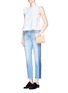 Figure View - Click To Enlarge - CURRENT/ELLIOTT - 'The Seamed Vintage Straight' cropped jeans
