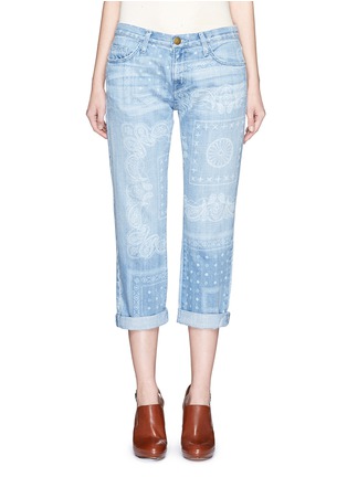 Detail View - Click To Enlarge - CURRENT/ELLIOTT - 'The Boyfriend' bandana print jeans