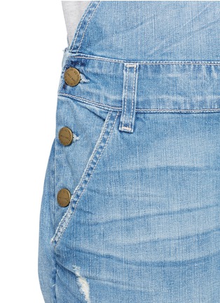 Detail View - Click To Enlarge - CURRENT/ELLIOTT - 'The Charley' distressed denim overalls
