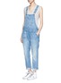 Figure View - Click To Enlarge - CURRENT/ELLIOTT - 'The Charley' distressed denim overalls