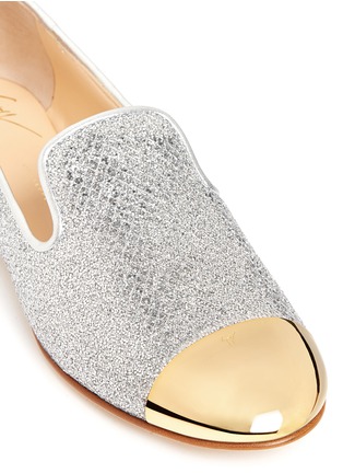 Detail View - Click To Enlarge - 73426 - 'Dalila' glitter mesh slip-ons