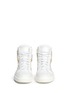 Front View - Click To Enlarge - 73426 - 'London' croc embossed leather high top sneakers