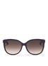 Main View - Click To Enlarge - DIOR - 'Montaigne' colourblock acetate oversize butterfly sunglasses