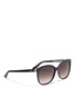 Figure View - Click To Enlarge - DIOR - 'Montaigne' colourblock acetate oversize butterfly sunglasses