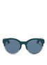 Main View - Click To Enlarge - DIOR - 'Sideral 1' metallic rim acetate cat eye sunglasses