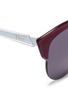Detail View - Click To Enlarge - DIOR - 'Diorun' acetate brow bar rimless sunglasses