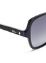 Detail View - Click To Enlarge - DIOR - 'Montaigne' colourblock acetate butterfly sunglasses