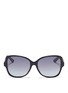 Main View - Click To Enlarge - DIOR - 'Montaigne' colourblock acetate butterfly sunglasses