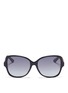 Main View - Click To Enlarge - DIOR - 'Montaigne' colourblock acetate butterfly sunglasses