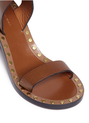 Detail View - Click To Enlarge - ISABEL MARANT - 'Jaeryn' rivet leather sandal boots