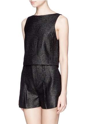 Front View - Click To Enlarge - ALICE & OLIVIA - 'Luanna' boat neck sleeveless top