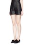 Front View - Click To Enlarge - ALICE & OLIVIA - Pleat front high waist shorts