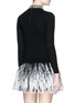 Back View - Click To Enlarge - ALICE & OLIVIA - 'Rosalind' strass bead collar wool sweater
