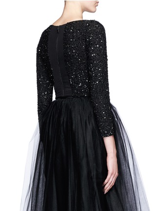 Back View - Click To Enlarge - ALICE & OLIVIA - 'Lacey' embellished cropped top
