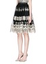 Front View - Click To Enlarge - ALICE & OLIVIA - 'Justina' metallic embroidery tulle flare skirt