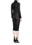 Back View - Click To Enlarge - ALICE & OLIVIA - 'Fergie' lacework wool knit dress