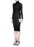 Figure View - Click To Enlarge - ALICE & OLIVIA - 'Fergie' lacework wool knit dress
