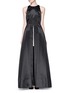 Main View - Click To Enlarge - ALICE & OLIVIA - 'Clarabelle' skirt insert satin gown