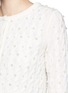 Detail View - Click To Enlarge - ALICE & OLIVIA - 'Ozzie' faux pearl appliqué wool knit cardigan