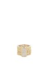 Main View - Click To Enlarge - LYNN BAN - 'Reverso' diamond 14k yellow gold octagonal covertible bracelet ring
