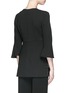 Back View - Click To Enlarge - ELLERY - 'Marianne' Italian guipure lace crepe zip tunic top