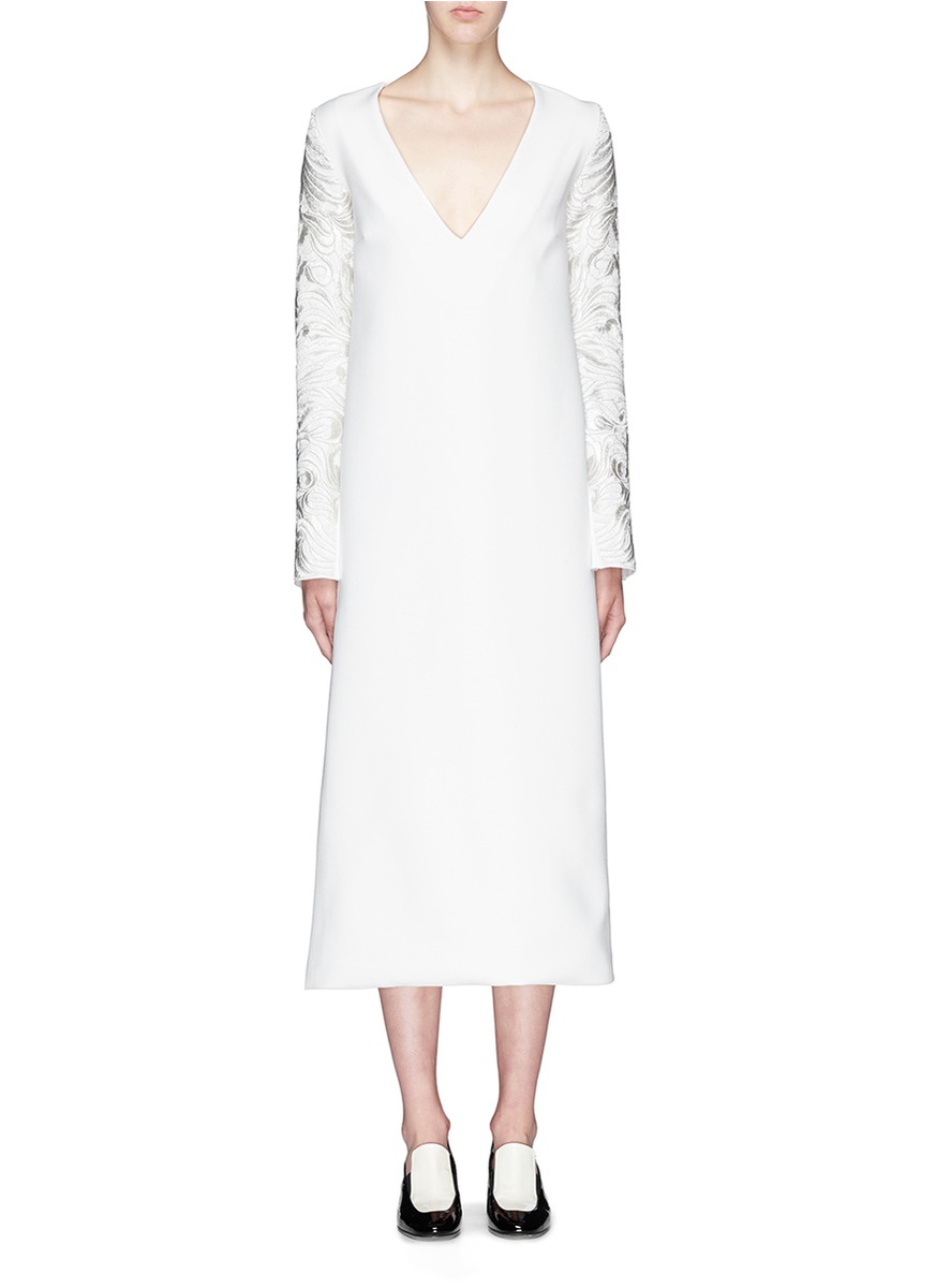 ELLERY | 'Mayfair' lace embroidery sleeve crepe dress | Women | Lane  Crawford
