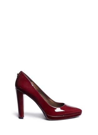 Main View - Click To Enlarge - STUART WEITZMAN - 'Logopower' collar stud patent leather pumps