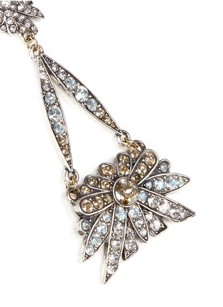 Detail View - Click To Enlarge - LULU FROST - 'Larkspur' floral crystal pavé drop earrings