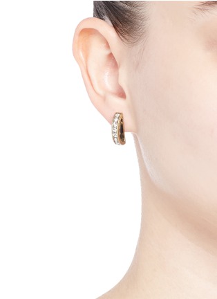 Figure View - Click To Enlarge - LULU FROST - 'Veratrum' crystal pavé arch stud earrings