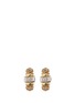 Main View - Click To Enlarge - LULU FROST - Phantom' crystal pavé baguette charm stud earrings