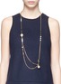 Figure View - Click To Enlarge - LULU FROST - 'Oleander' caged glass pearl rope necklace