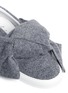 Detail View - Click To Enlarge - JOSHUA SANDERS - 'Grey Felt Bow' felt skate slip-ons