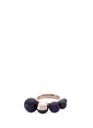 Main View - Click To Enlarge - TASAKI - 'Shell' freshwater pearl 18k white gold ring