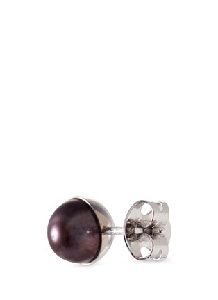 Detail View - Click To Enlarge - TASAKI - 'Arlequin ' freshwater pearl 18k gold stud earrings