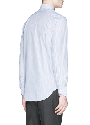 Back View - Click To Enlarge - CANALI - Stripe cotton poplin shirt