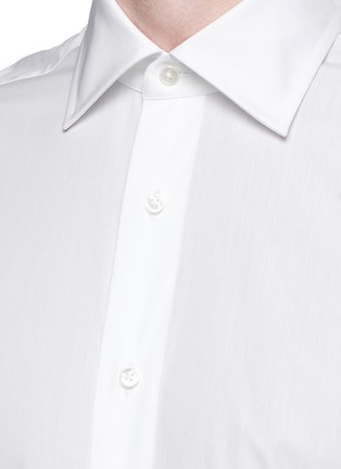 Detail View - Click To Enlarge - CANALI - French collar cotton poplin shirt