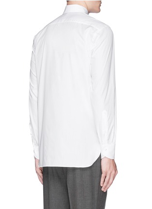 Back View - Click To Enlarge - CANALI - French collar cotton poplin shirt