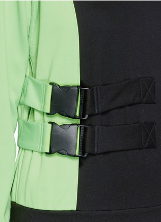 Detail View - Click To Enlarge - FYODOR GOLAN - Double buckle colourblock cotton sweatshirt