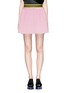 Main View - Click To Enlarge - FYODOR GOLAN - Stripe waist pleat faux suede skirt